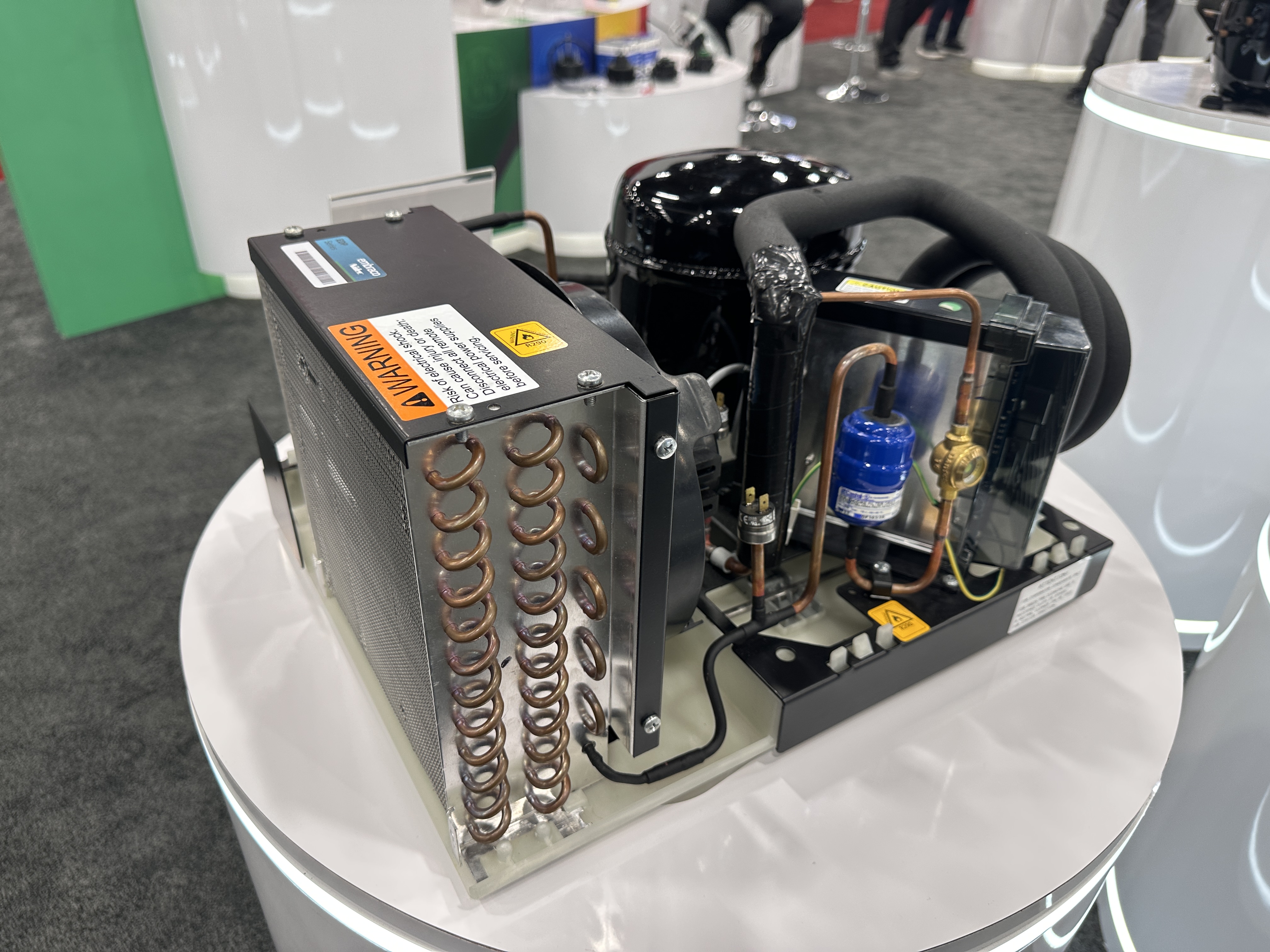 Embraco  EDP display case cooling systems, which use 5 mm copper tubes in the condenser